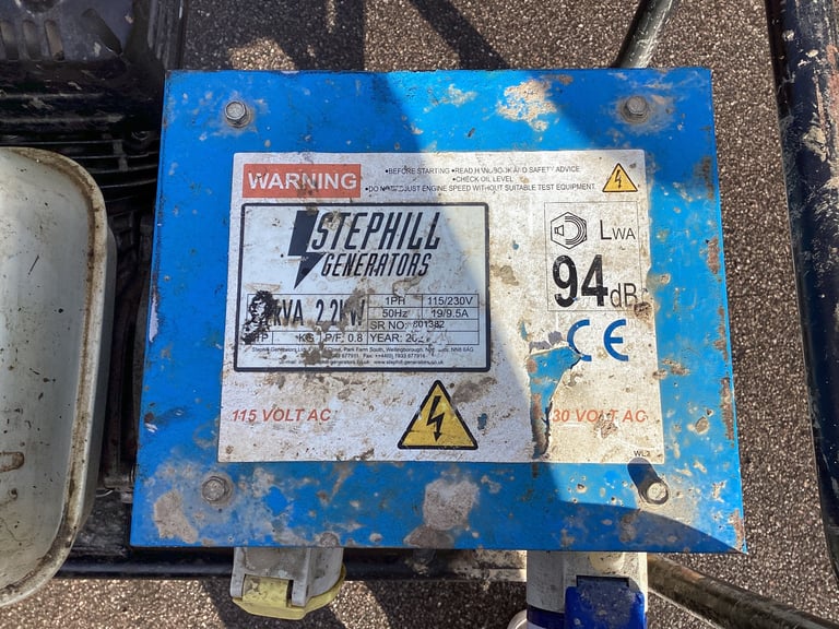 Stephill 2.7kva 2.2kw Honda GX160 Engine 