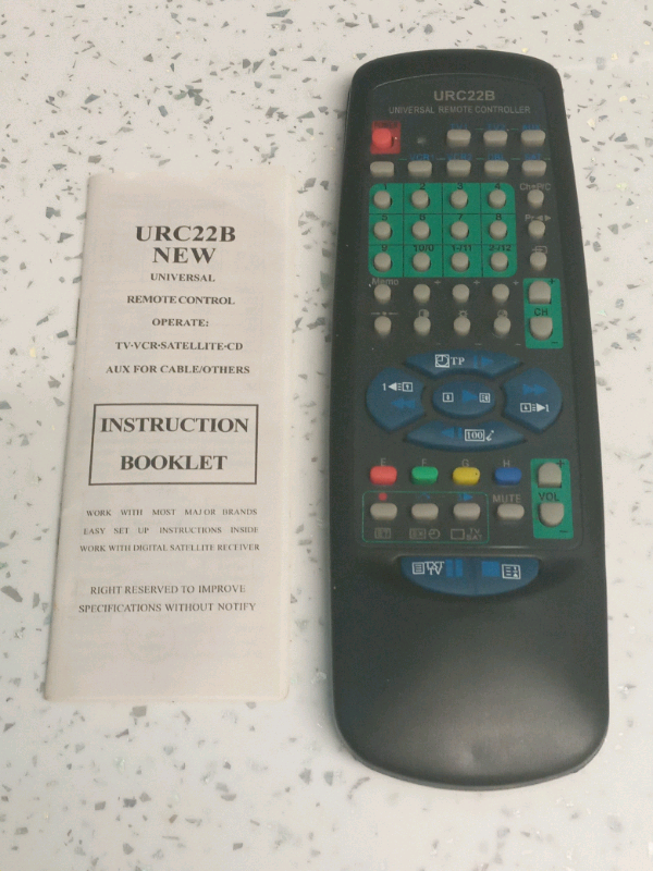 Universal Remote Controller URC22B