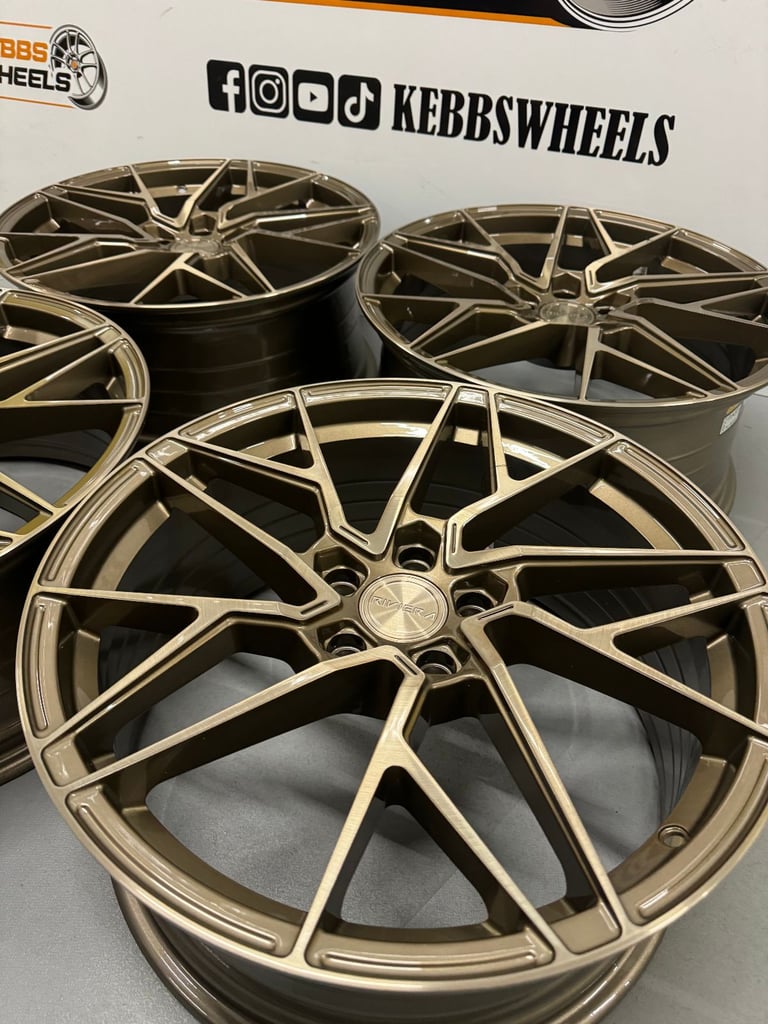  19" AUDI RIVIERA RF106 ALLOY WHEELS A4 A3 A6 A7 A8 S4 S3 S6 RS4 RS3 MK2 TT MK3 TT Q3 Q5