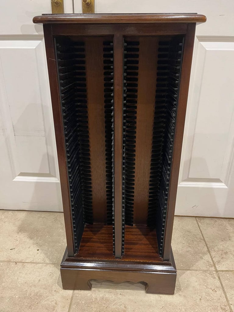 image for CD Storage Unit - Mahogany veneer