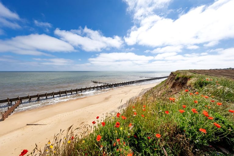 CHEAP STATIC CARAVAN FOR SALE AT BROADLAND SANDS HOLIDAY PARK - 11.5 MONTH OWNER SEASON