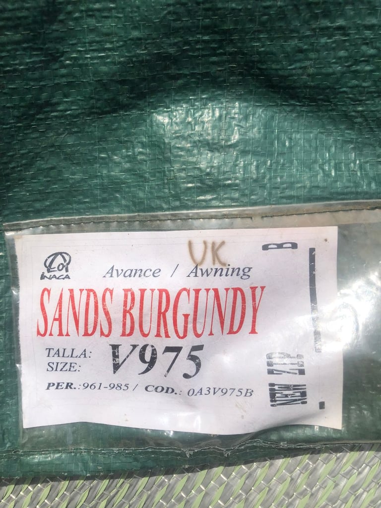 Caravan Awning Quality Inaca Sands Size 13 Tag 975 REDUCED