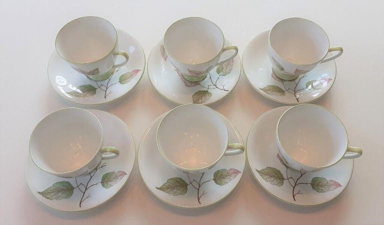 Royal Standard Fine Bone China Tea Set. Unusual pattern.