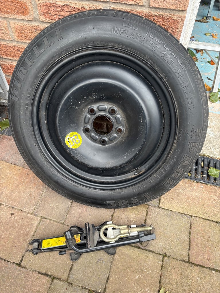 FORD FOCUS /MONDEO /C MAX / S MAX  16" SPACE SAVER  TYRE 125/85 R16 + JACK