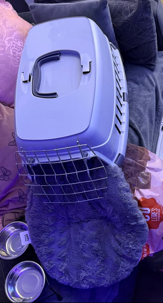 Pet carrier & Matt used twice 