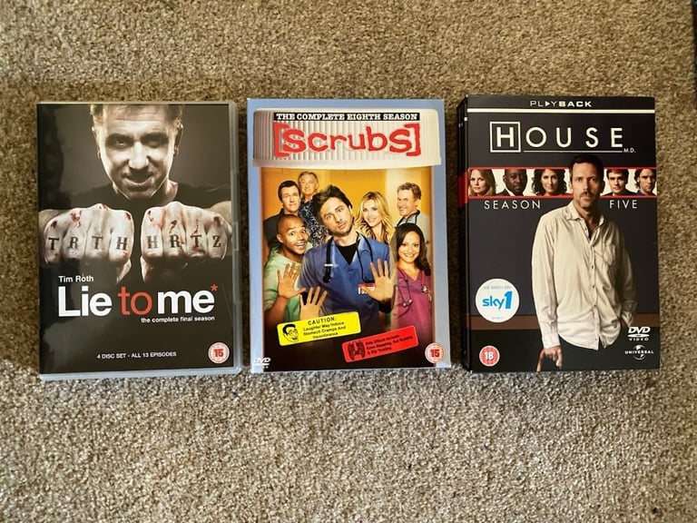 Lie to Me season 3, Scrubs season 8, House season 5, DVD box sets | in  Winchester, Hampshire | Gumtree