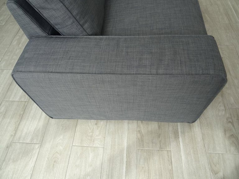 RRP:£1058 2x IKEA KIVIK TWO SEAT SKIFEBO DARK GREY MATCHING SOFA SUITE LONDON DELIVERY (DFS)