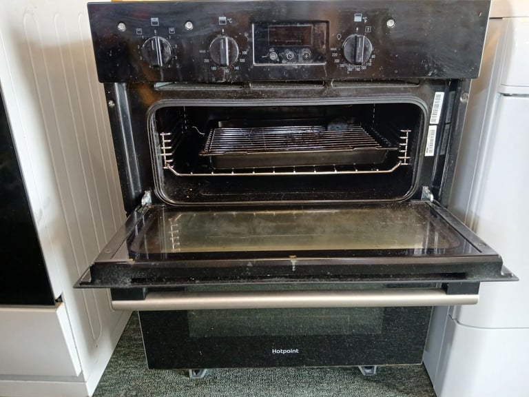Hotpoint Integrated Double Fan Oven and Grill for sale 60cm wide by 70cm