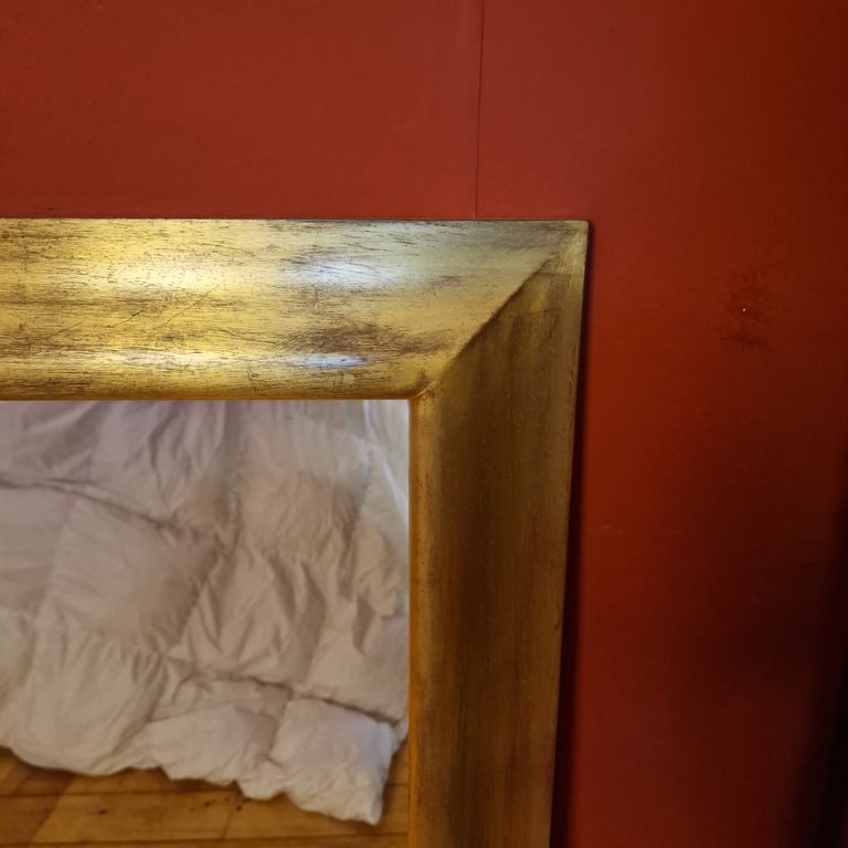 Large mirror with handmade frame