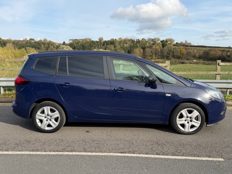 2014 VAUXHALL ZAFIRA TOURER 2.0 CDTI EXCLUSIV AUTOMATIC 7 SEATER BLUE 2 OWNERS