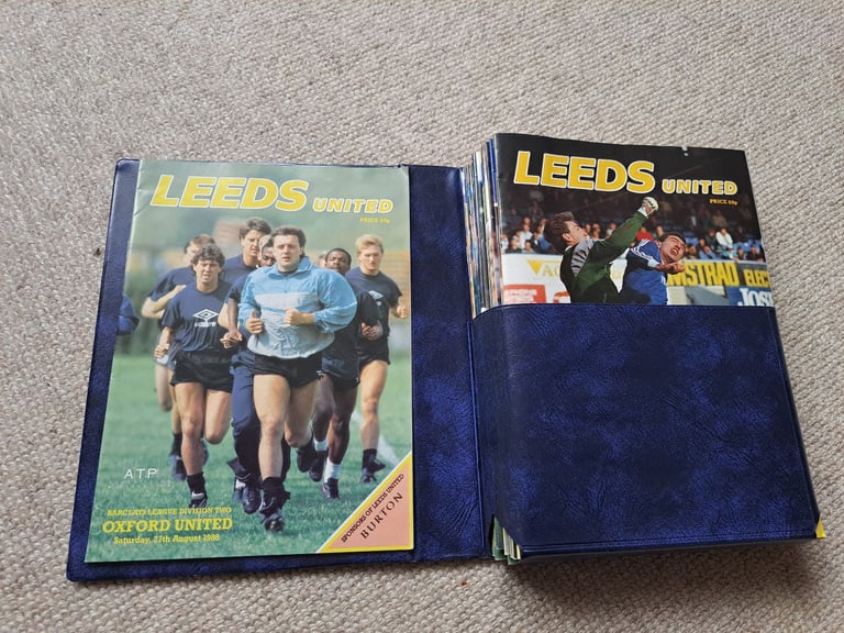 11 Full Season Sets of Leeds United Home Programmes