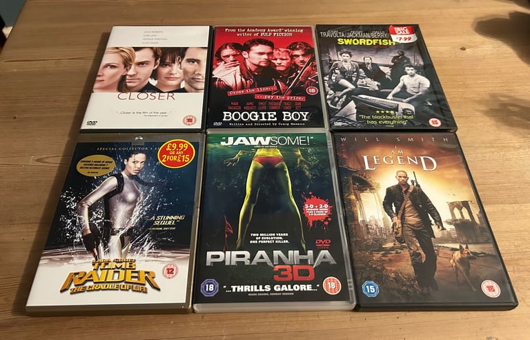 image for Selection of 6 adult fiction DVDs