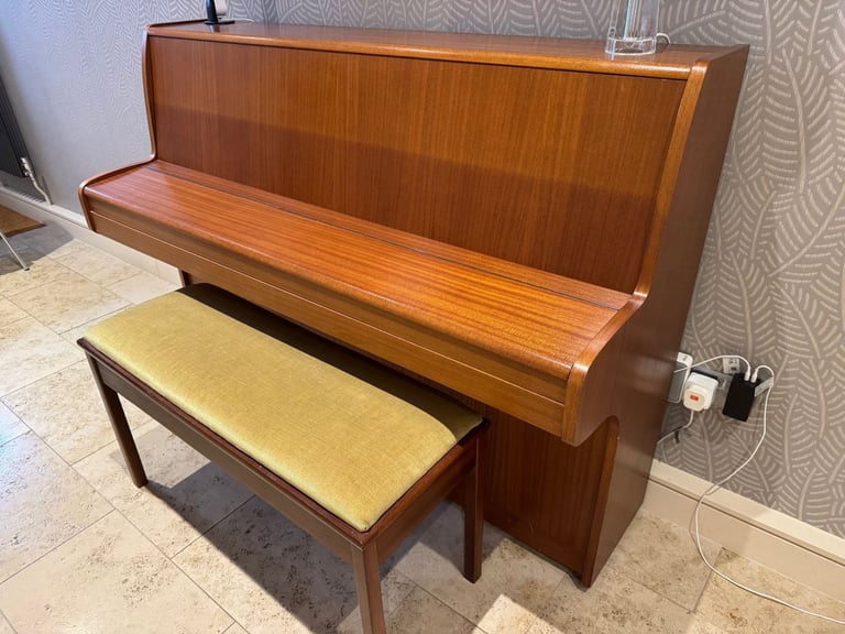 image for Steinmann Upright Piano in good condition with matching Double Piano Stool