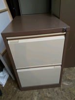 Brown and beige filling cabinet £10