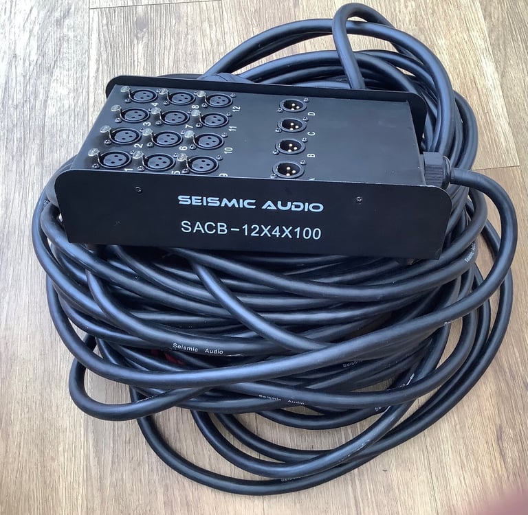 Seismic Audio SACB-12x4x100 12-Channel XLR Low Profile Circuit Board Snake Cable