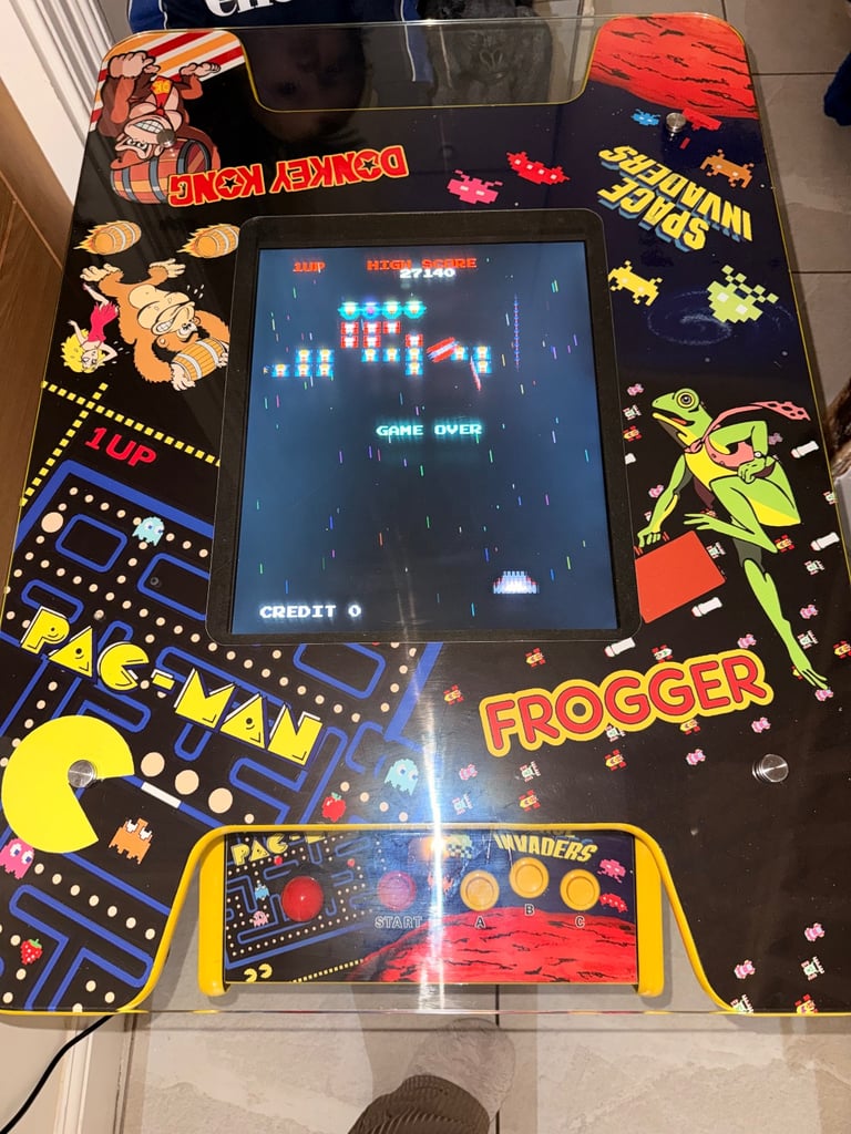 Multi game arcade gaming table 
