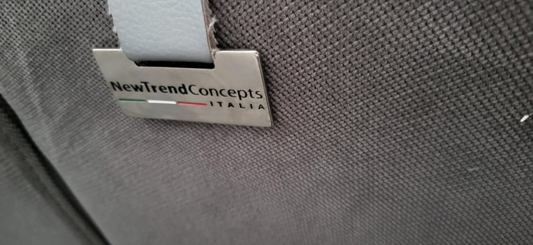 Luxury Designer Grey Textured Velvet 3 seater sofa, Made in Italy, (2 AVAILABLE) New Trend Concepts