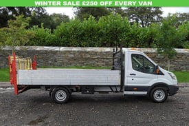 image for 2016 16 FORD TRANSIT DROPSIDE L4 XLWB 6 SPEED - 125 BHP ALLOY BODY WITH TAIL LIF