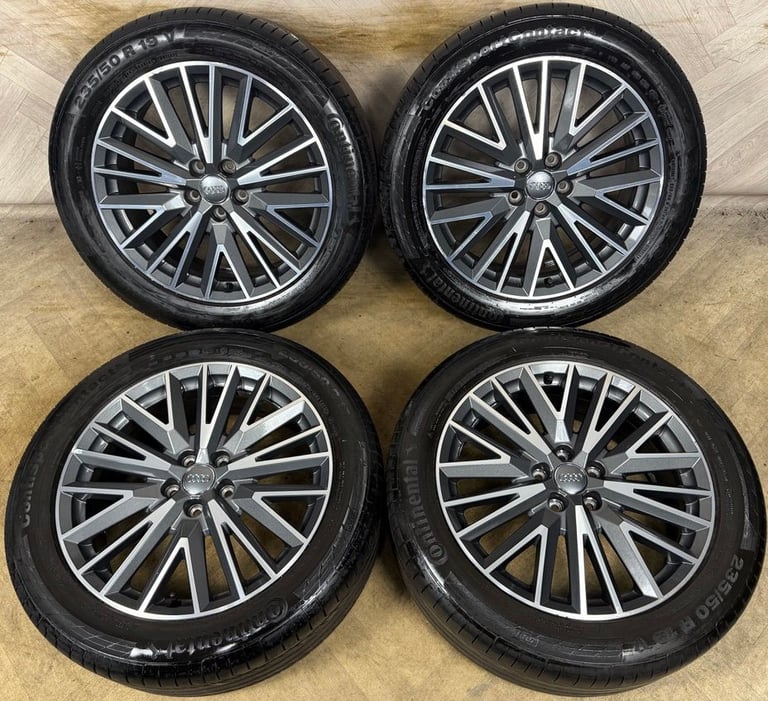19'' GENUINE AUDI Q3 S LINE MULTISPOKE DC ALLOY WHEELS TYRE ALLOYS