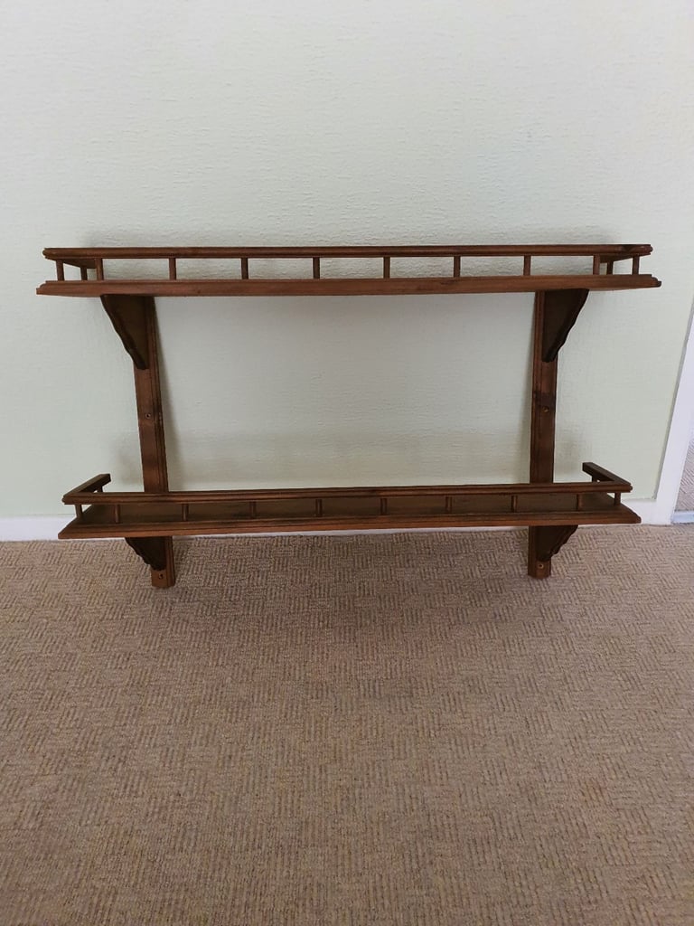 image for Set of 2 wooden shelves 
