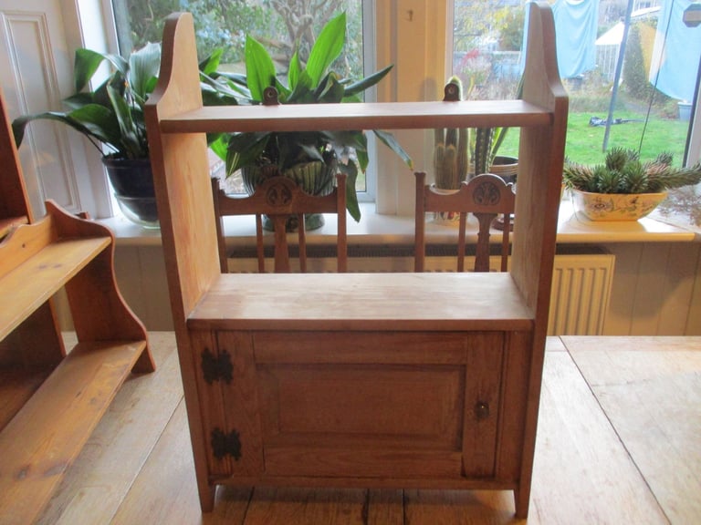 image for Vintage wooden wall cabinet