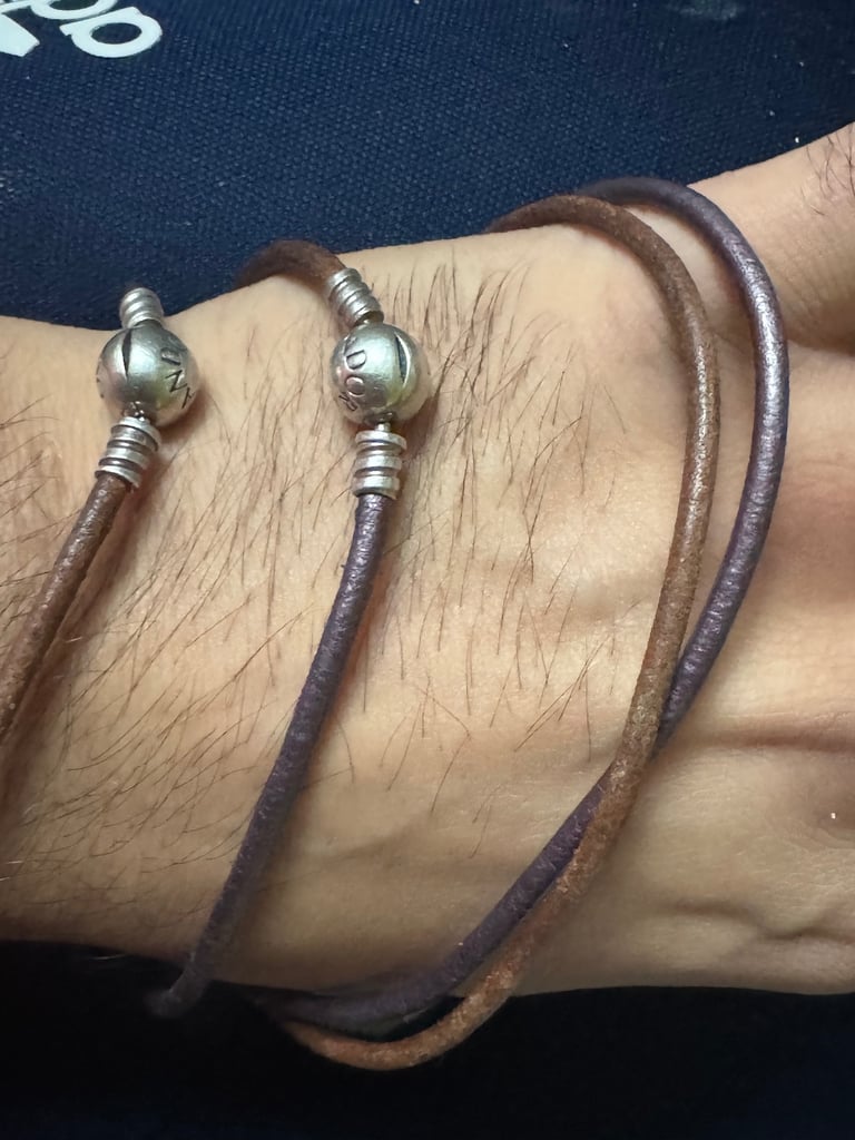 Pandora leather bracelets 