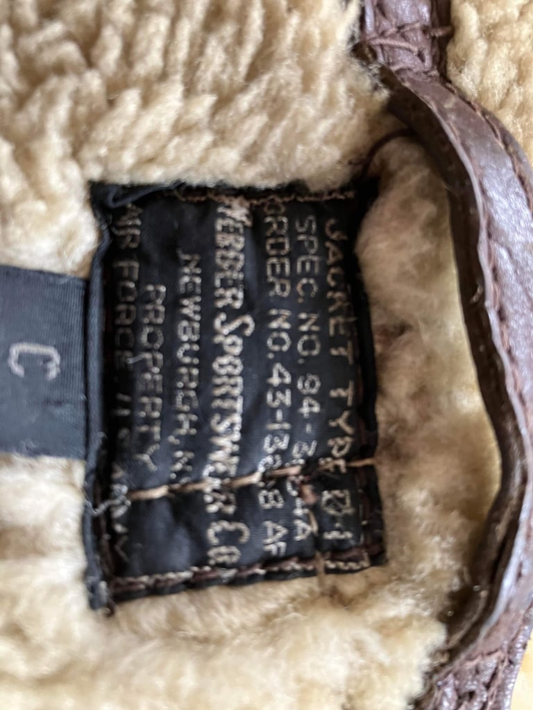 WW2 LEATHER FLYING JACKET-WERBER D1