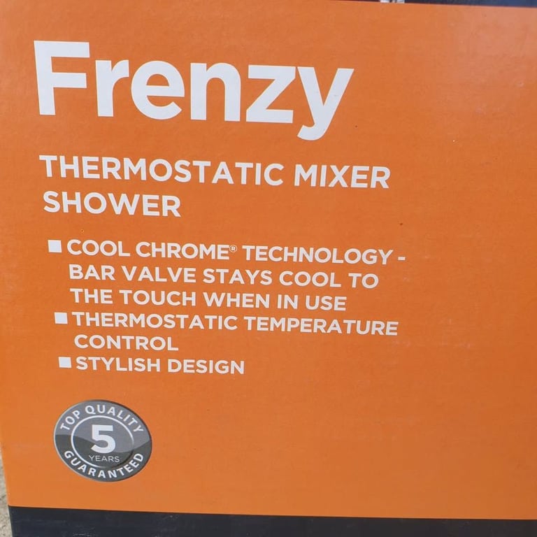 New Bristan Frenzy Bar Mixer Shower Head Thermostatic Chrome Exposed Cool Touch Bar Kit Set Taps