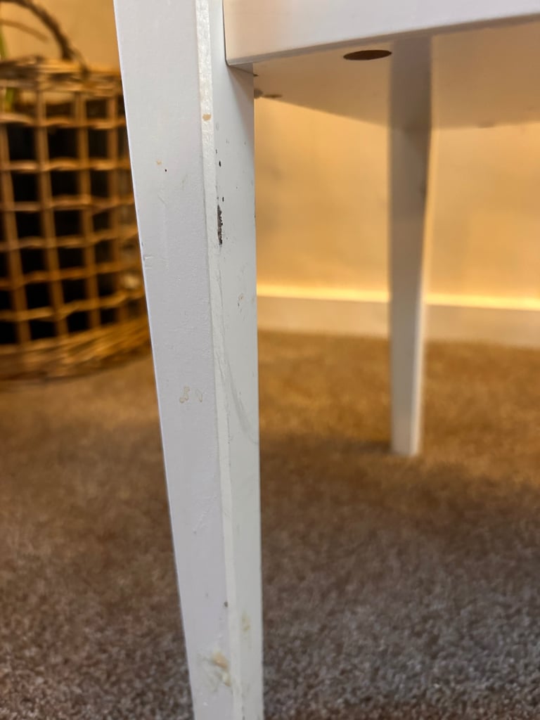 IKEA bedside table white 