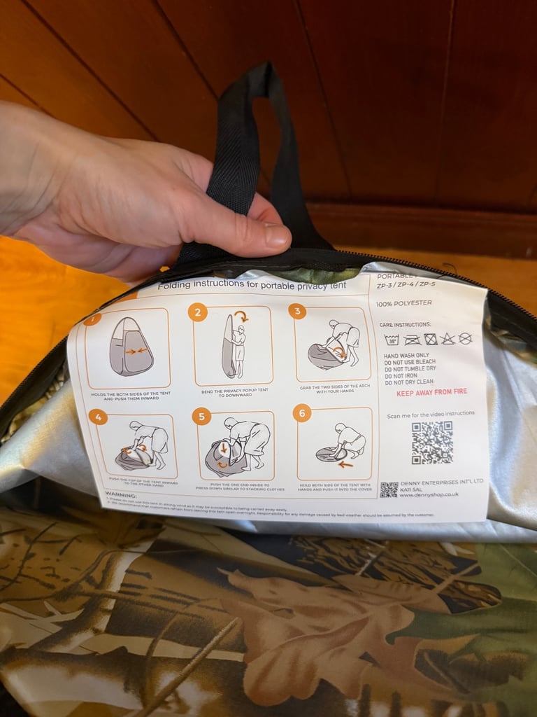 Crystals Pop Up Tent Camo New