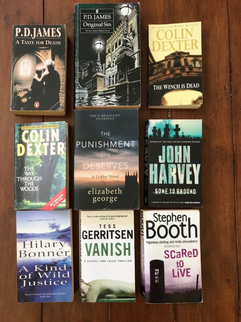 9 x old crime books £6 for all or can split
