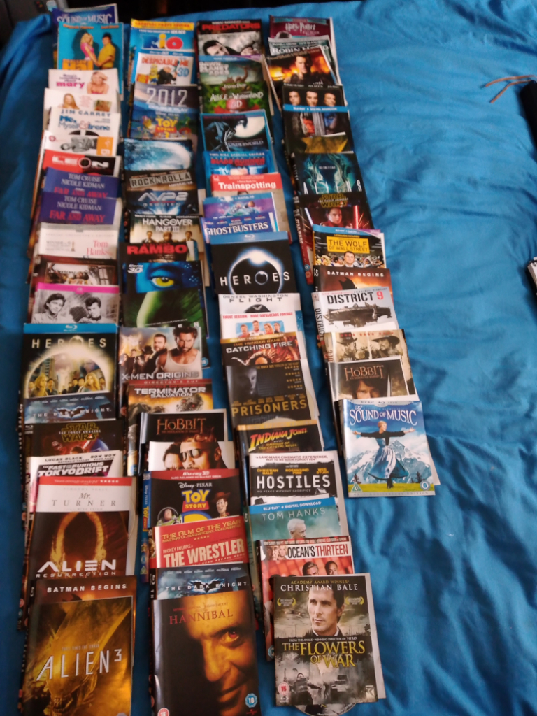 65 Plus Blu Rays and 15 DVDs - Job Lot - Collection