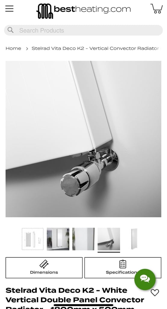 BRAND NEW Stelrad Vertical Radiator K2 1800x500mm