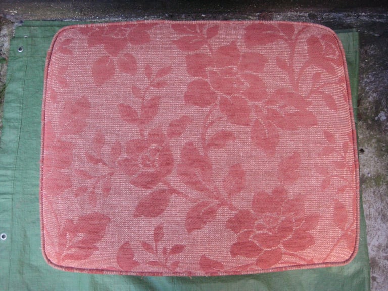 Large Quality Wooden Framed Backless Seat/Portmanteau with Hard Wearing Fabric on Wheels for £20.00