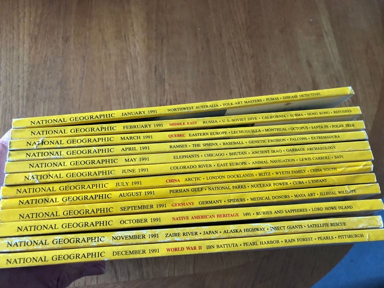 2 Years complete Series of National Geographic 1991 and 1992