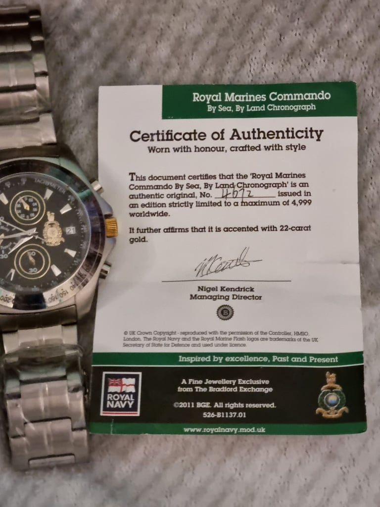 Very rare man's commando marines wach 