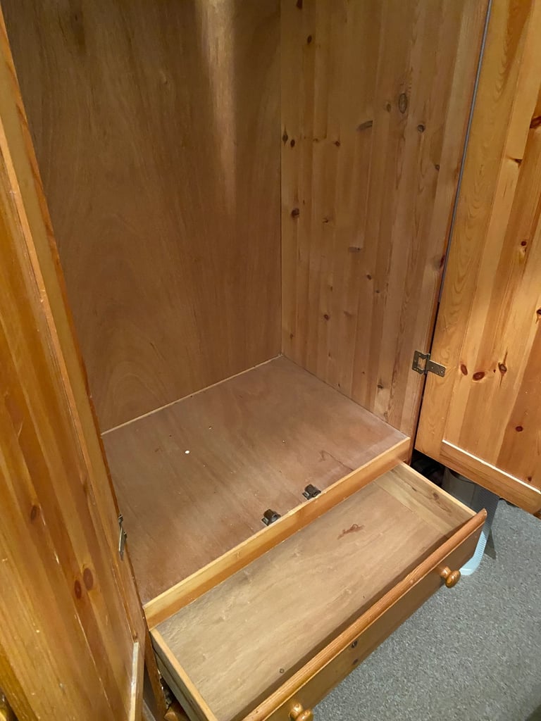 Free delivery pine wardrobe 