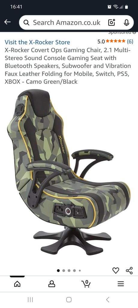 image for Xrocker camo gaming chair