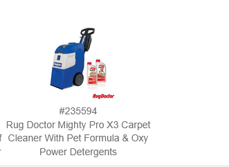 Rug Doctor Mighty Pro X3 Carpet Cleaner - - MOVING ABROAD SALE
