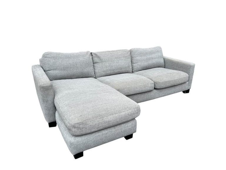 Delivery Available - Grey DFS Corner Sofa