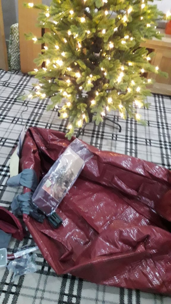 Balsam Hill 5.5 Red spruce Slim tree with bag gloves spare bulbs ect used once