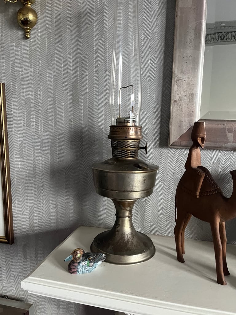 Vintage paraffin lamps x 3