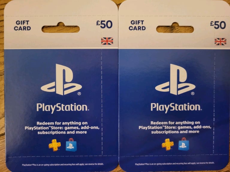 PlayStation £100 gift cards 