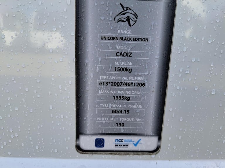 2020 Bailey Unicorn Cadiz Black Edition