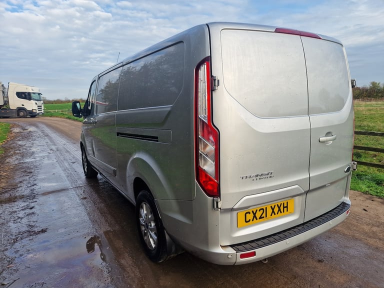 2021 Ford Transit Custom Silver LWB  Drives Perfect  7m MOT  LTD Top Spec
