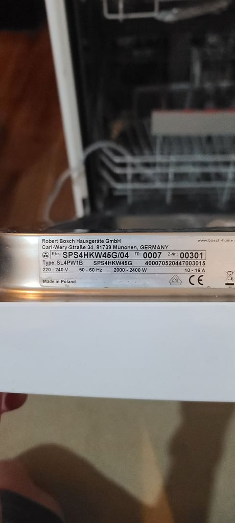 Bosch series 4 dishwasher silence sps4hki45g slimline