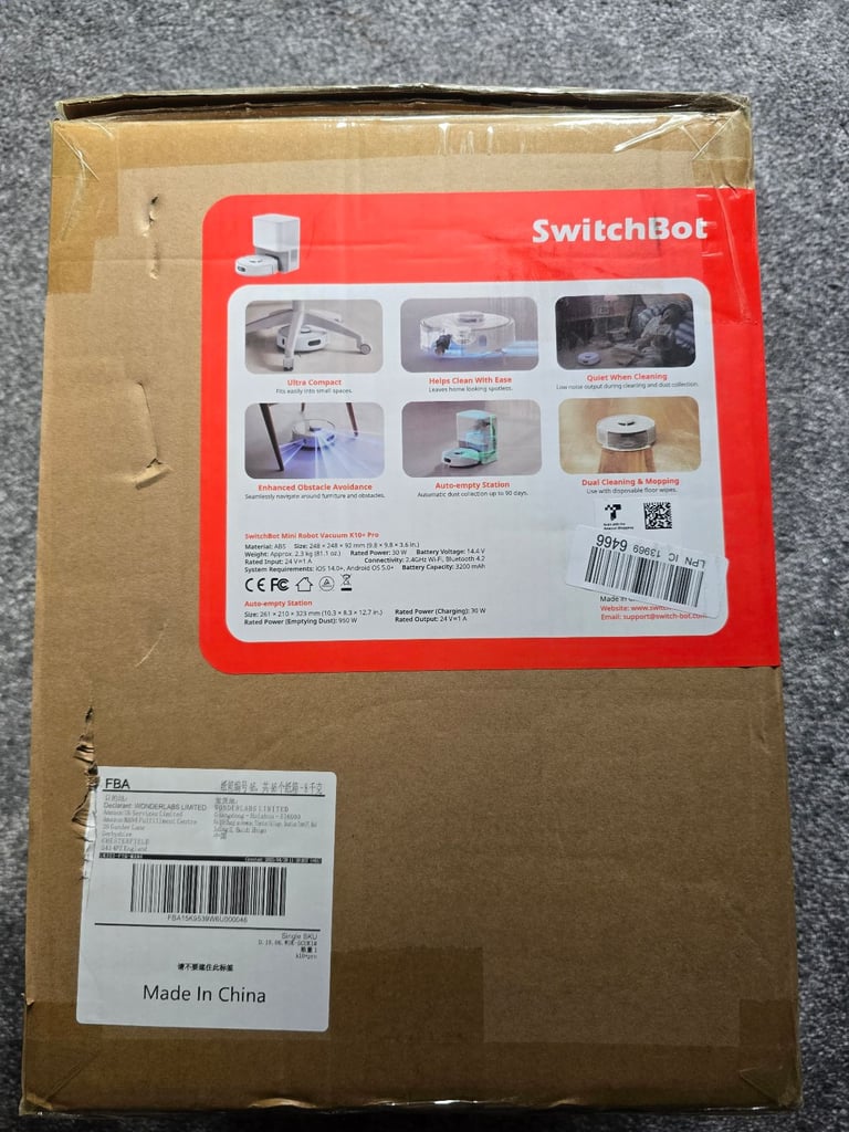 SwitchBot K10+ Pro Robot Vacuum Self Emptying for 90 Days Smart Robot Matter Enabled
