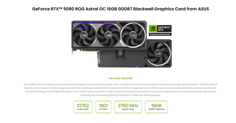 HIGH END GAMING PC RTX 5080 16GB / Intel Core i7-13700k / 32GB DDR4 3600MHz / 1TB NVMe M.2