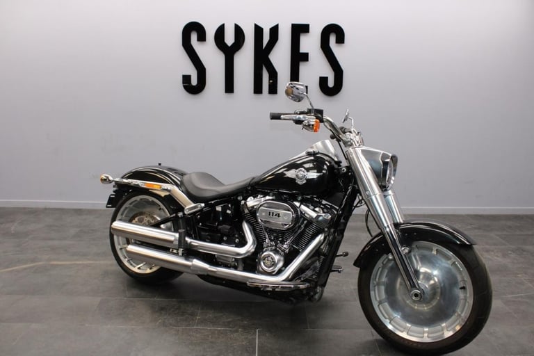 2018 Harley-Davidson FLFBS Softail Fat Boy 114 in Black Tempest