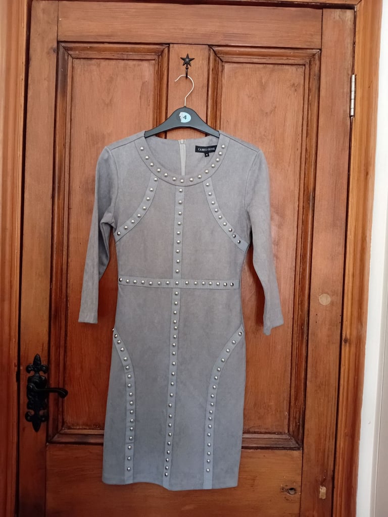 image for Cameo Rose Grey Stud Dress Size 8